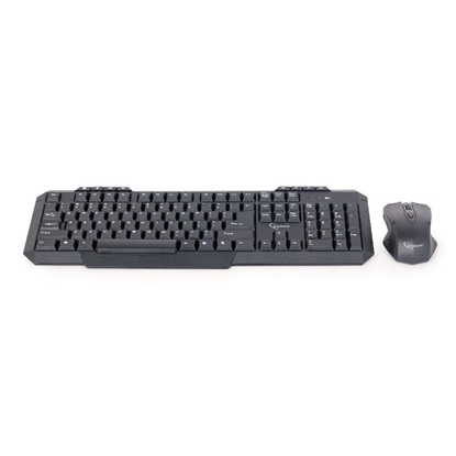 Gembird Keyboard + Membrane Mouse Set Kbs-wm-02 ( USB 2.0; (Us); Black; Optical) (KBS-WM-02) (GEMKBS-WM-02)-GEMKBS-WM-02