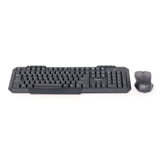 Gembird Keyboard + Membrane Mouse Set Kbs-wm-02 ( USB 2.0; (Us); Black; Optical) (KBS-WM-02) (GEMKBS-WM-02)-GEMKBS-WM-02