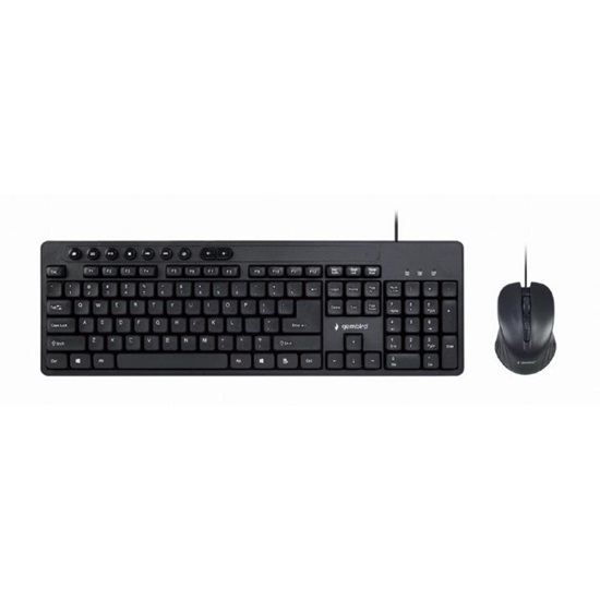 Gembird Keyboard Plus Mouse Set USB Us Layout Black (KBS-UM-04) (GEMKBS-UM-04)-GEMKBS-UM-04