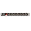 Gembird Rack Power Distribution Unit (Pdu), 8 Fr Sockets, 1u, 16a, Schuko Plug 3m (EG-PDU-014-F) (GEMEG-PDU-014-F)-GEMEG-PDU-014-F