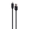 Gembird USB Cable - To 8 Pin Textile Braided Plugs In Metal Sheath 1.8m Black (CCDB-MUSB2B-AMLM-6) (GEMCCDB-MUSB2B-AMLM-6)-GEMCCDB-MUSB2B-AMLM-6