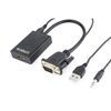 Cablexpert Μετατροπέας 3.5mm / USB-A / VGA male σε HDMI female (A-VGA-HDMI-01) (GEMA-VGA-HDMI-01)-GEMA-VGA-HDMI-01