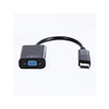 Gembird A-dpm-VGAf-02 Adapter Displayport 1.1->VGA, On Cable, Black (A-DPM-VGAF-02) (GEMA-DPM-VGAF-02)-GEMA-DPM-VGAF-02