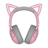 Razer Kraken Kitty V2 Pink RGB USB 7.1 Gaming Headset Kitty Ears PC / PS5 / Switch (RZ04-04730200-R3M1) (RAZRZ04-04730200-R3M1)-RAZRZ04-04730200-R3M1