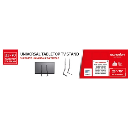 Superior Επιτραπέζια Βάση Τηλεόρασης Tabletop 23"-70" (SUPSTV018) (SPRSUPSTV018)-SPRSUPSTV018