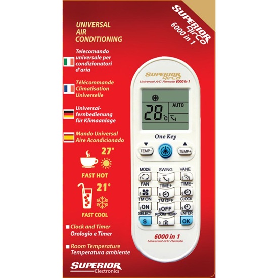 Superior Τηλεχειριστήριο για Κλιματιστικό AirCo 6000in1 (SUPCU003) (SPRSUPCU003)-SPRSUPCU003