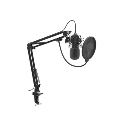 Genesis Gaming Microphone Radium 400 G2 Studio USB Arm Popfilter (NGM-2285) (GNSNGM-2285)-GNSNGM-2285