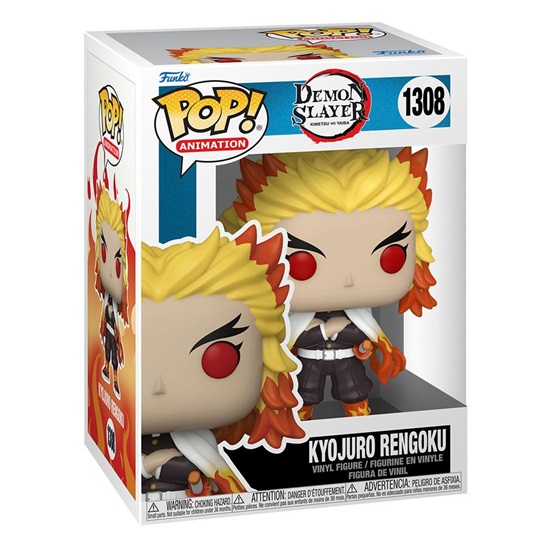 Funko Pop! Animation: Demon Slayer - Kyojuro Rengoku #1308 (FNK56238)-FNK56238