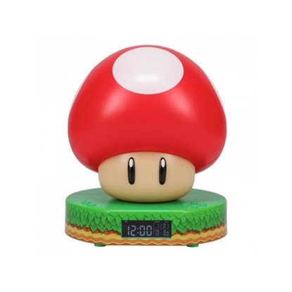 Paladone Διακοσμητικό Φωτιστικό με Ψηφιακό Ρολόι Super Mario Mushroom (PP10064NN) (PALAPP10064NN)-PALAPP10064NN