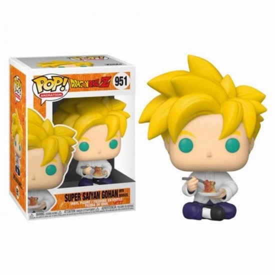 Funko Pop! Animation: Dragon Ball Z - Super Saiyan Gohan Eating Noodles #951 (FNK86651)-FNK86651
