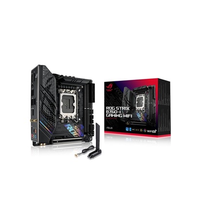 ASUS ROG STRIX B760-I GAMING WIFI Intel B760 LGA 1700 mini ITX (90MB1D90-M1EAY0) (ASU90MB1D90-M1EAY0)-ASU90MB1D90-M1EAY0