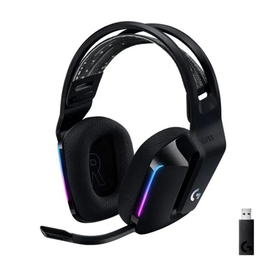 Logitech Headset G733 LIGHTSPEED Black (981-000864) (LOGG733LSBK)-LOGG733LSBK