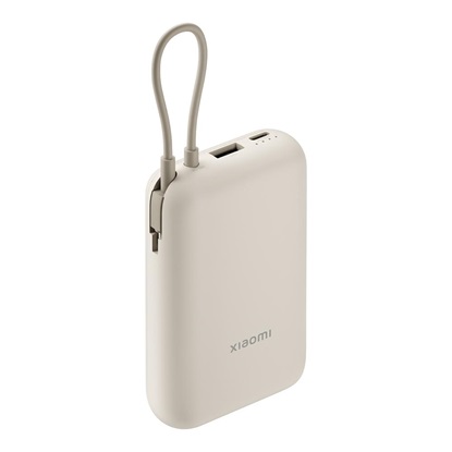 Xiaomi Power Bank 10000mAh Integrated Cable Tan (BHR9072GL) (XIABHR9072GL)-XIABHR9072GL