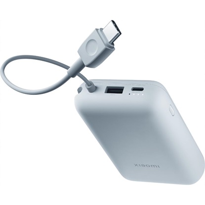 Xiaomi Power Bank 10000mAh Integrated Cable Ice Blue (BHR9073GL) (XIABHR9073GL)-XIABHR9073GL