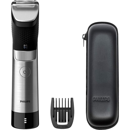 Philips Series 9000 Prestige Beard Trimmer Black/Silver (BT9810/15) (PHIBT9810-15)-PHIBT9810-15