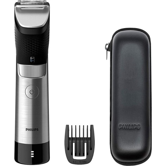 Philips Series 9000 Prestige Beard Trimmer Black/Silver (BT9810/15) (PHIBT9810-15)-PHIBT9810-15