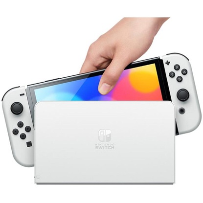 Nintendo Switch Oled Game Console Full HD White (10007454) (NIN10007454)-NIN10007454