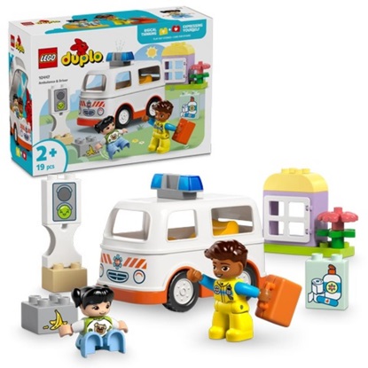 Lego Duplo Town Ambulance With Driver (10447) (LGO10447)-LGO10447