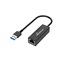 MediaRange USB-A Ethernet Adapter with RJ45 Port, 10/100/1000 Mbps, 20cm, Black (MRCS238)-MRCS238