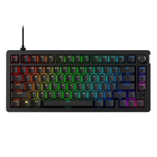 HyperX Alloy Rise 75 Gaming Mechanical Keyboard 75% HyperX Red US (7G7A4AA) (HYX7G7A4AA)-HYX7G7A4AA