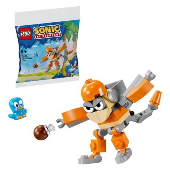 Lego Sonic The Hedgehog Kiki's Coconut Attack (Polybag) (30676) (LGO30676)-LGO30676