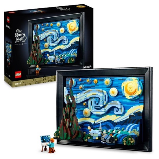Lego Ideas Vincent Van Gogh: Starry Night (3D Replica Of Van Gogh's Masterpiece) (21333) (LGO21333)-LGO21333