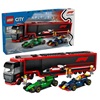 Lego City F1 Transporter With Rb20 & Amr24 F1 Racing Cars (60445) (LGO60445)-LGO60445