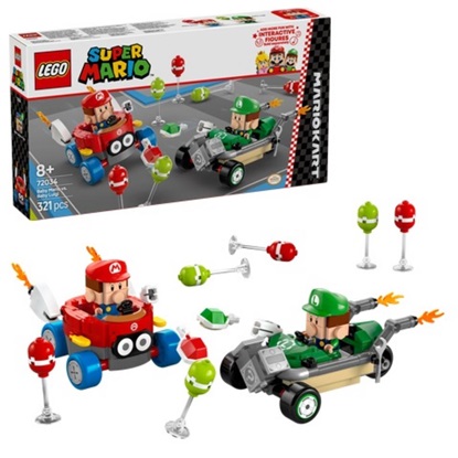 Lego Super Mario - Mario Kart: Baby Mario Vs. Baby Luigi (72034) (LGO72034)-LGO72034