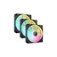 Corsair LX RGB Series iCUE LINK LX120 RGB 120mm RGB Fan Triple Fan Kit (CO-9051026-WW) (CORCO-9051026-WW)-CORCO-9051026-WW
