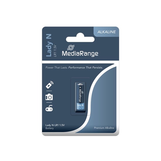 MediaRange Premium Alkaline Battery Lady N|LR1|1.5V  (MRBAT116)-MRBAT116