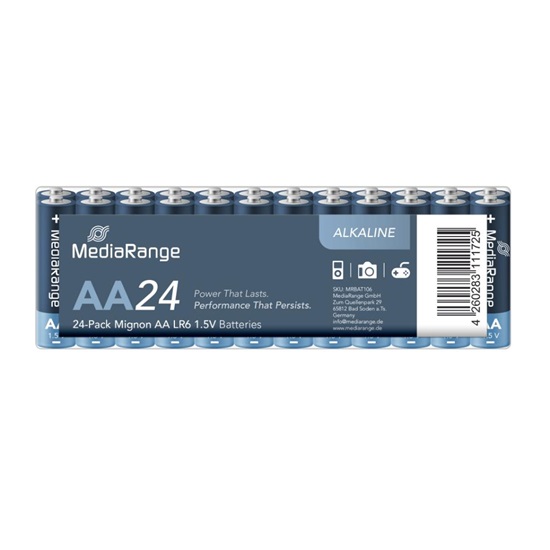 Αλκαλική Μπαταρία MediaRange Premium AA 1.5V (LR6) (24 Pack) (MRBAT106)-MRBAT106