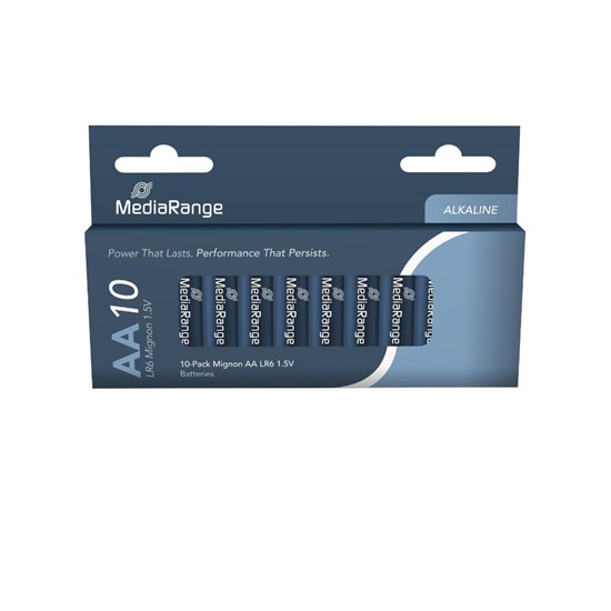 Αλκαλική Μπαταρία MediaRange Premium AA 1.5V (LR6) (10 Pack) (MRBAT105)-MRBAT105