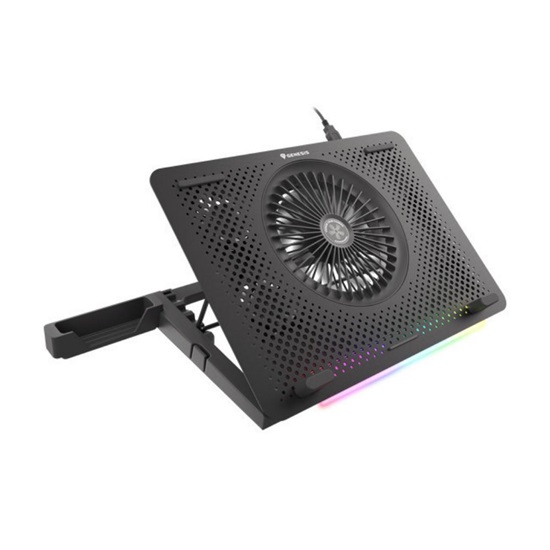 Genesis Gaming Laptop Cooler Pad OXID 450 RGB,15.6",1 fan, Led light, 1 USB (NHG-1678) (GNSNHG-1678)-GNSNHG-1678