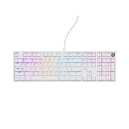 Genesis Gaming Keyboard Thor 404 US RGB Mechanical White Gateron Yellow Pro (NKG-2299) (GNSNKG-2299)-GNSNKG-2299