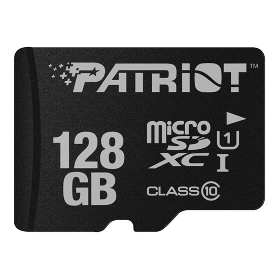 Patriot LX Series 128 GB microSDXC Black UHS-I U1 Class 10 (PSF128GMDC10) (PATRPSF128GMDC10)-PATRPSF128GMDC10