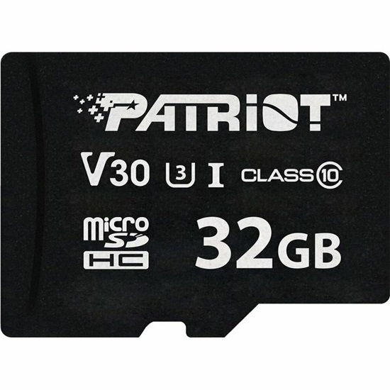 Patriot Memory Card VX Series 32GB MicroSDXC V30 Class 10 UHS-I U3 4K UHD (PSF32GVX31MCH) (PATRPSF32GVX31MCH)-PATRPSF32GVX31MCH