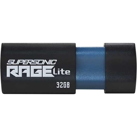 Patriot Supersonic Rage Lite 128 GB Black/Blue USB-A 3.2 Gen 1 (PEF128GRLB32U) (PATRPEF128GRLB32U)-PATRPEF128GRLB32U