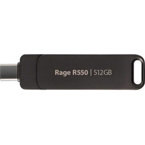 Patriot Rage R550 512GB Black USB-A und USB-C 3.2 Gen 1 (PE512GR550DSAD) (PATRPE512GR550DSAD)-PATRPE512GR550DSAD