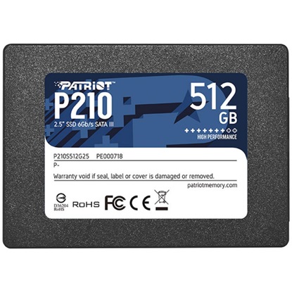 Patriot P210 512 GB Black SATA 6 Gb/s 25" (P210S512G25) (PATRP210S512G25)-PATRP210S512G25