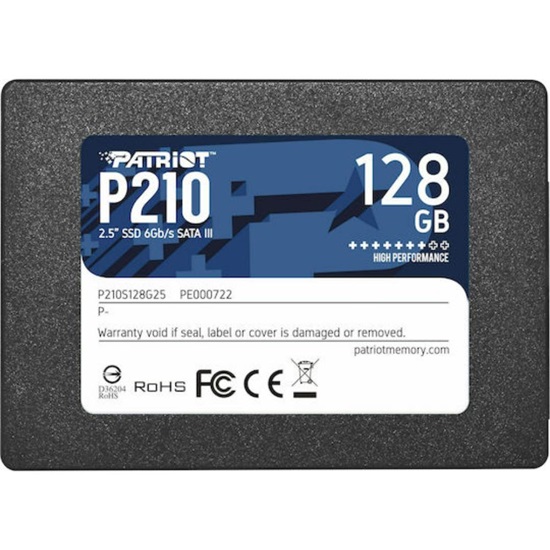 Patriot P210 128 GB Black SATA 6 Gb/s 25" (P210S128G25) (PATRP210S128G25)-PATRP210S128G25