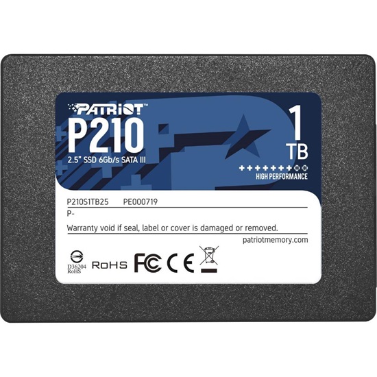 Patriot P210 1 TB Black SATA 6 Gb/s 25" (P210S1TB25) (PATRP210S1TB25)-PATRP210S1TB25
