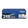 Brother  4 X 1000 Page Std Yield Toners for Colourled Range (TN248VAL) (BROTN248VAL)-BROTN248VAL
