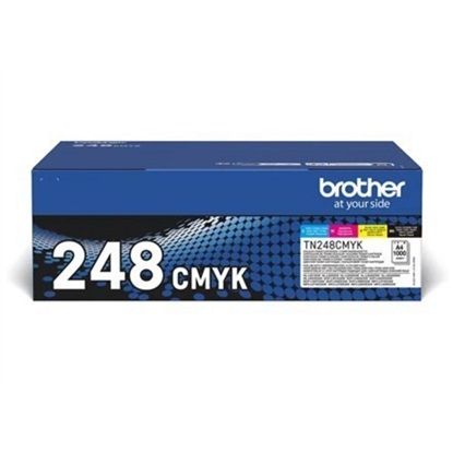 Brother  4 X 1000 Page Std Yield Toners for Colourled Range (TN248VAL) (BROTN248VAL)-BROTN248VAL