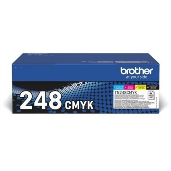 Brother  4 X 1000 Page Std Yield Toners for Colourled Range (TN248VAL) (BROTN248VAL)-BROTN248VAL