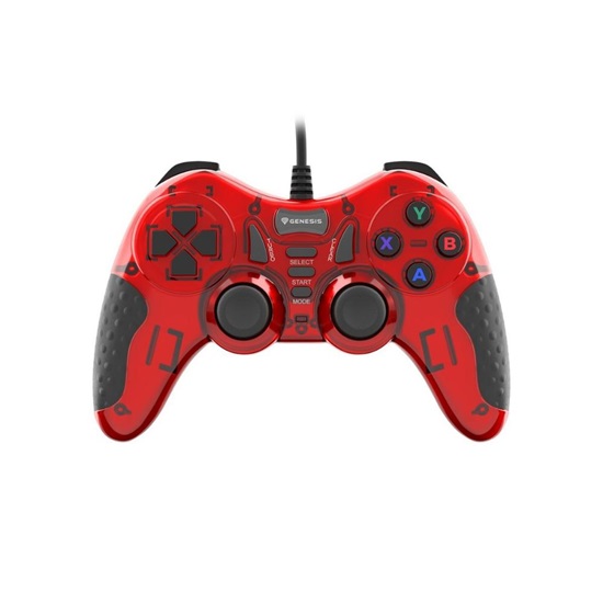 Genesis Gaming Gamepad Mangan 200 Wired for PC, Black/Red (NJG-1425) (GNSNJG-1425)-GNSNJG-1425