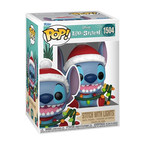 Funko Pop! Animation: Disney Lilo & Stitch Holiday - Stitch With Lights #1504 (FNK00389)-FNK00389
