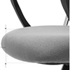 Songmics Εργονομική περιστρεφόμενη καρέκλα γραφείου 59 x 59 x 115-123 cm υφασμάτινη, γκρι (OBN034G01) (SNGOBN034G01)-SNGOBN034G01