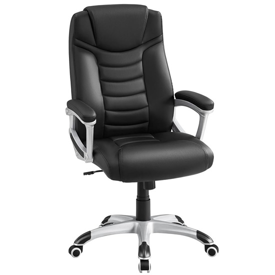 Songmics Εργονομική Διευθυντική περιστρεφόμενη καρέκλα γραφείου 65 x 70 x 115-125 cm με Συνθετικό δέρμα (OBG21BV1) (SNGOBG21BV1)-SNGOBG21BV1