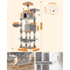 Feandrea Cat Tower XXl, Height 206 cm, up to 6 Cats (PCT190W01)  (FEAPCT190W01)-FEAPCT190W01
