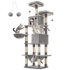 Feandrea Cat Tower XXl, Height 206 cm, up to 6 Cats (PCT190W01)  (FEAPCT190W01)-FEAPCT190W01